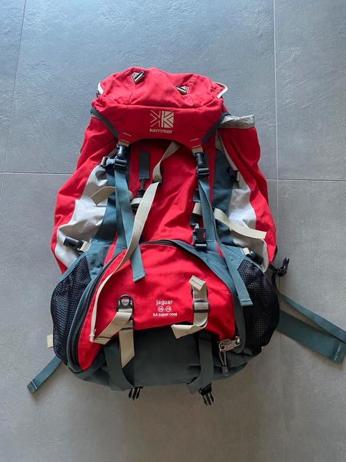 Karrimor Backpack 55-75L rood, Sieraden, Tassen en Uiterlijk, Tassen | Reistassen en Weekendtassen, Gebruikt, Rood, 30 cm of meer