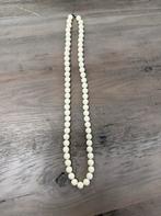 Witte Kralenketting, Ophalen of Verzenden, Zo goed als nieuw, Wit, Kunststof