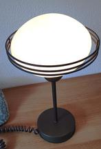 Space Age - Saturn/Ufo tafellamp, Belgisch vintage design, Gebruikt, Ophalen of Verzenden, Minder dan 50 cm, Glas