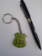 Sleutelhanger balpen radio 538, Ophalen of Verzenden