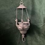 Antiek tinnen Godslampje, Antiek en Kunst, Antiek | Religie, Ophalen of Verzenden