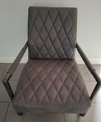 Grijze industriële fauteuil/stoel van de Bommel, Huis en Inrichting, Fauteuils, Ophalen, Zo goed als nieuw