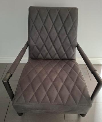 Grijze industriële fauteuil/stoel van de Bommel beschikbaar voor biedingen