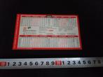 sticker kalender 1995 rotterdam gti marine & offshore, Ophalen, Zo goed als nieuw, Bedrijf of Vereniging