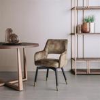 *ACTIE* Draaibare Moderne Eetkamerstoel Lenno Div Kleuren 3, Ophalen of Verzenden, Nieuw, Stof, Eetkamerstoel Stoelen Stof Adore Beige Groen Copper Grijs