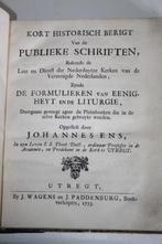 Johannes Ens - Over Formulieren van Eenigheyt e.d. (1733), Antiek en Kunst, Ophalen of Verzenden