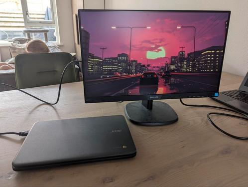 Keurige Philips Full HD 21,5" IPS monitor met speakers, Computers en Software, Monitoren, Gebruikt, 60 Hz of minder, HDMI, VGA