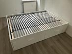 Wit Ikea bed 140 X 200 cm, Huis en Inrichting, Slaapkamer | Bedden, Ophalen, Wit, Onbekend, Tweepersoons