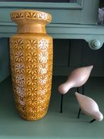 West germany/ vintage vaas Prisma oker geel, Ophalen of Verzenden