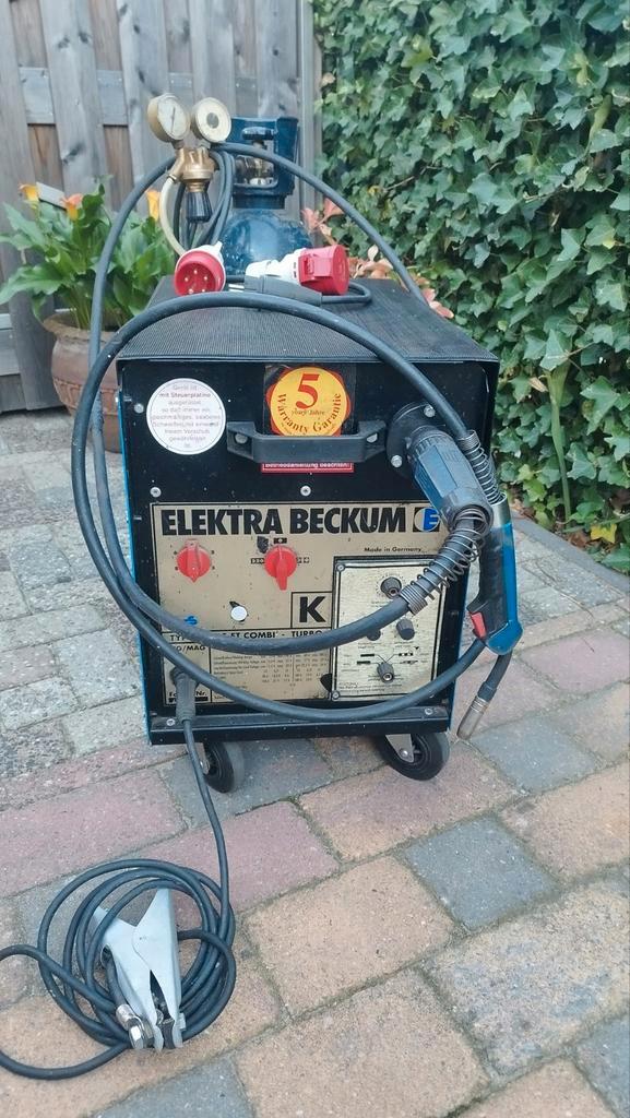 Prachtige lasapparaat Elektra Beckum CO'2 mig., Doe-het-zelf en Verbouw, Gereedschap | Lasapparaten, Zo goed als nieuw, Co2, 150 tot 250 ampère