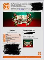 Toppers Christmasparty 18 december veldkaarten, Drie personen of meer, December