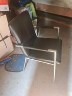 6 luxe eetkamerstoelen dik leder, Huis en Inrichting, Stoelen, Ophalen, Bruin, Design, Leer
