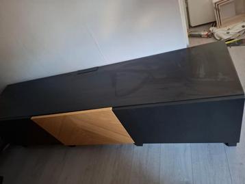 ikea besta tv meubel zwart