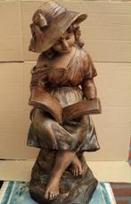 Antiek beeld van Gustave Van Vaerenbergh gesigneerd., Antiek en Kunst, Kunst | Beelden en Houtsnijwerken, Ophalen