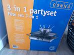 Raclette, grill en fondue 3 in 1 prima donna, Witgoed en Apparatuur, Gourmetstellen, Ophalen of Verzenden, Zo goed als nieuw, 8 personen of meer