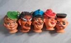 5 oude poppenkastpoppen begin jaren 70., Ophalen of Verzenden, Gebruikt, Overige typen