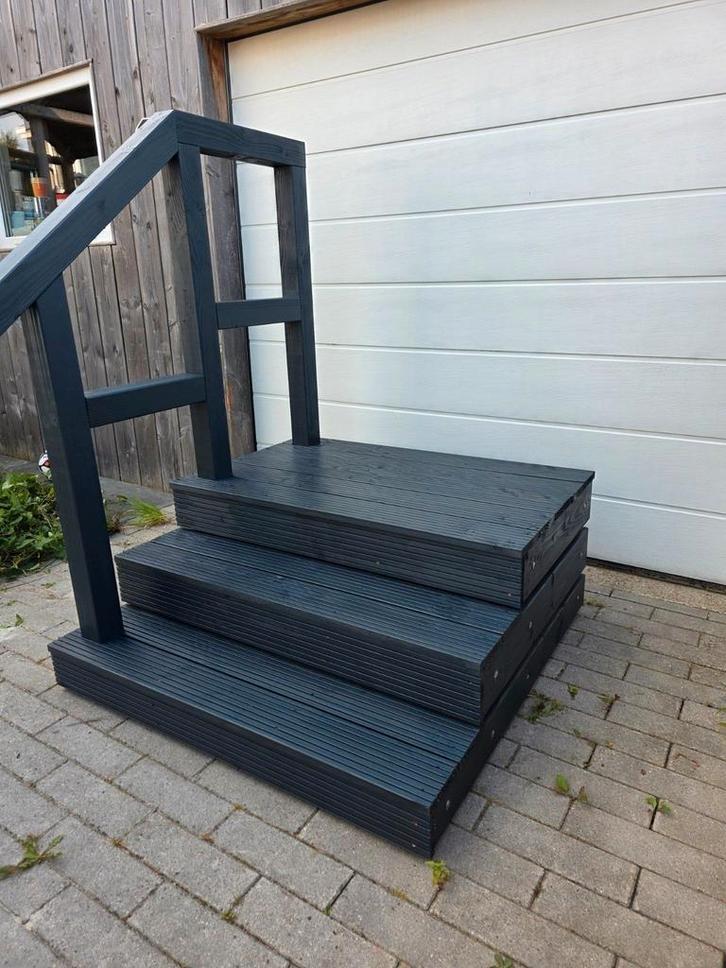 Prachtige opstap, chaletopstap, pipowagen, caravan,Tinyhouse, Caravans en Kamperen, Caravan accessoires, Zo goed als nieuw, Ophalen of Verzenden