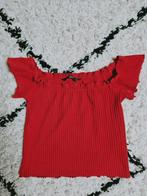 Only rode cropped off shoulder top maat XS, Only, Ophalen of Verzenden, Zo goed als nieuw, Korte mouw