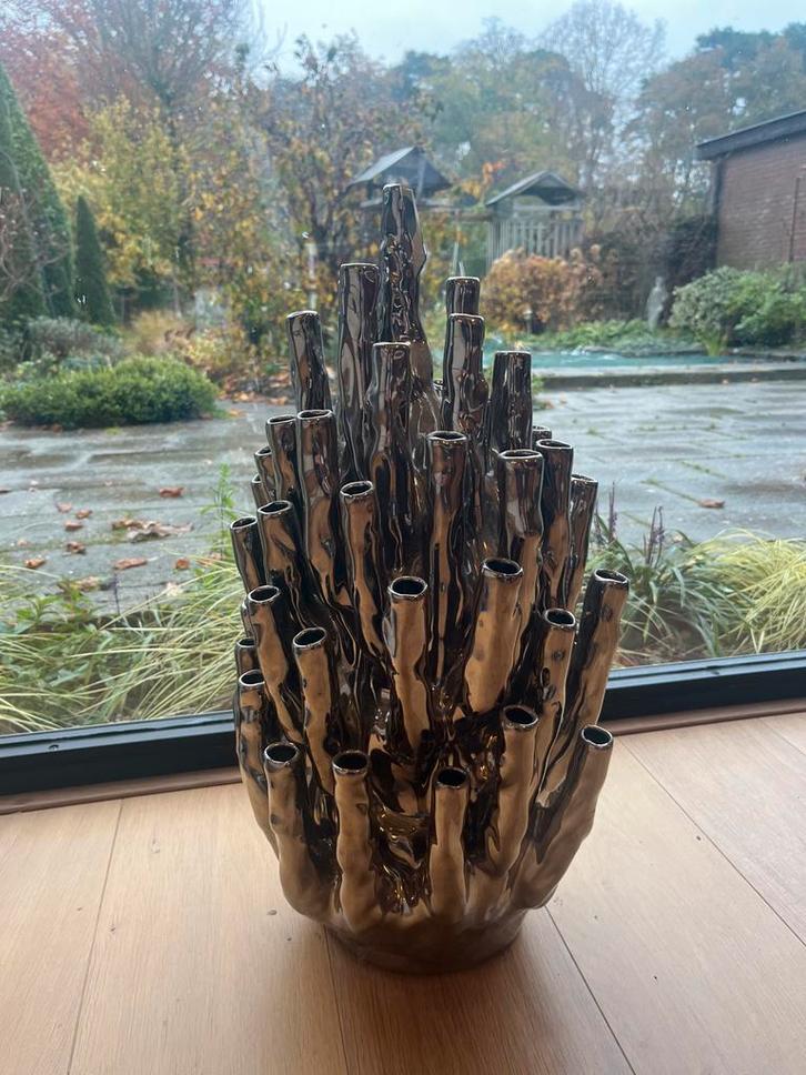 Bijzondere Tulpenvaas, Huis en Inrichting, Woonaccessoires | Vazen, Gebruikt, Overige kleuren, Minder dan 50 cm, Aardewerk of Porselein