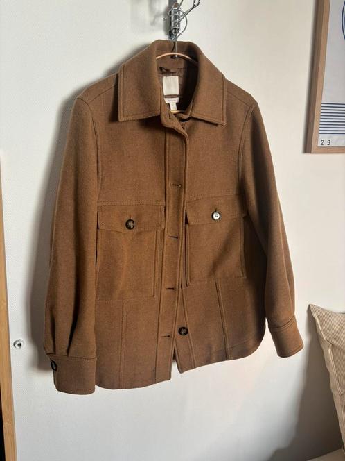 H&M premium manteco wol mix oversized overshirts winter jas, Kleding | Dames, Jassen | Winter, Zo goed als nieuw, Maat 34 (XS) of kleiner