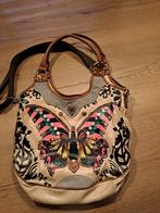 Leuke dames handtas van leontine hagoort, Ophalen of Verzenden, Gebruikt, Beige, Handtas