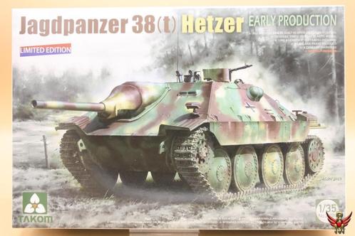 ROWASP | Takom 1/35 Jagdpanzer 38(t) Hetzer Early Production, Hobby en Vrije tijd, Modelbouw | Auto's en Voertuigen, Nieuw, Tank