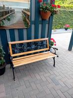 Gietijzeren tuinbankje hardhout 1.28m, Tuin en Terras, Tuinbanken, Ophalen of Verzenden, Nieuw, Hout