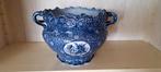 Oude blauwe grote pot, Ophalen, Rond, Zo goed als nieuw, Minder dan 25 cm