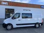 Renault Master T35 2.3 dCi 130pk L2H2 DC 6 persoons / vaste, Stof, Gebruikt, 4 cilinders, Met garantie (alle)