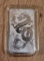 1 oz Perth Mint Rectangle Dragon 2024 zilveren munt, Postzegels en Munten, Edelmetalen en Baren, Verzenden, Zilver