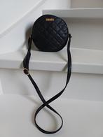 TAS SUPERTRASH ROND ZWART , FUCHSIA VOERING, Ophalen of Verzenden, Zwart, Schoudertasje