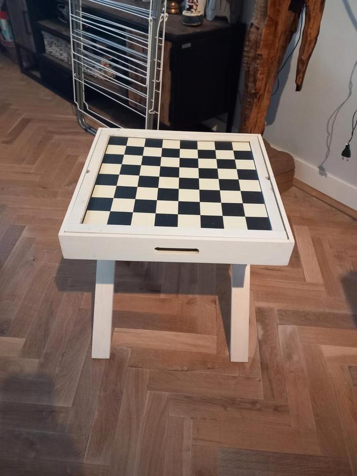 Antieke speeltafel: Schaken & Backgammon, Antiek en Kunst, Curiosa en Brocante, Ophalen of Verzenden