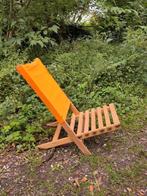 Oud houten opklap stoeltje, Tuin en Terras, Tuinstoelen, Ophalen of Verzenden, Gebruikt, Hout