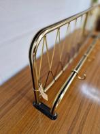 Vintage kapstok messing / zwart met hoedenrek, Huis en Inrichting, Woonaccessoires | Kapstokken, Gebruikt, ., ., Minder dan 100 cm