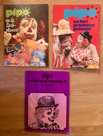 3x Boek Pipo de clown - Wim Meuldijk - samen voor 2 euro beschikbaar voor biedingen