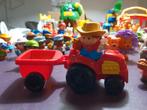 Little People Tractor met Aanhanger van Fisher Price, Kinderen en Baby's, Speelgoed | Fisher-Price, Ophalen of Verzenden, Gebruikt