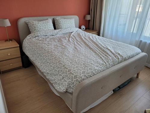 Zo goed als nieuw bed met matras 160x200, Huis en Inrichting, Slaapkamer | Bedden, Zo goed als nieuw, Tweepersoons, 160 cm, 200 cm
