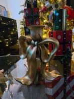 Gouden Kaarsenhouder met Strik, Ophalen of Verzenden, Nieuw, Overige materialen, Minder dan 25 cm