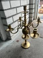Grote 5 armige koperen kandelaar, Antiek en Kunst, Ophalen of Verzenden, Koper of Brons