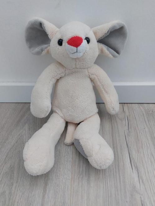 Knuffel CliniClowns muis toet beige K9853, Kinderen en Baby's, Speelgoed | Knuffels en Pluche, Zo goed als nieuw, Overige typen