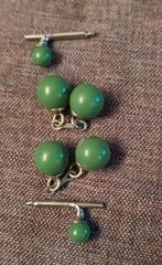 Vintage Manchetknopen en Reversspelden Set, Ophalen of Verzenden, Gebruikt, Overige materialen