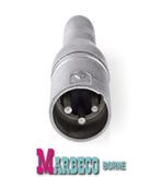 XLR Adapter, XLR 3-Pins Male, 6,35 mm Female, Recht, Metaal, Nedis, Nieuw, Info@marbeco.nl, Apparatuur