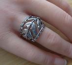 zilveren ring mooi open bewerkt [442], Verzenden, Zo goed als nieuw, 17 tot 18, Dame