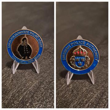 Zweedse Politie Mälmo Coin - Zeldzaam! beschikbaar voor biedingen