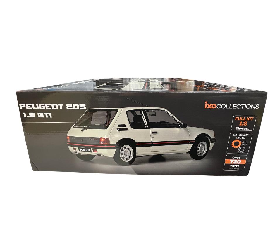 IXO 1/8 Peugeot 205 1.9 GTI Wit, Overige merken, Auto, Groter dan 1:32, Nieuw