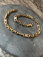 Prachtige 14k gouden Italiaans armband met witgoud