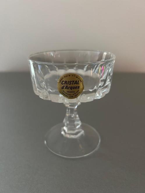 kleine vintage kristallen coupes van Crystal d'Arques, Antiek en Kunst, Antiek | Glas en Kristal, Ophalen of Verzenden