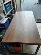Eettafel lamulux tobacco/zwart 90x190x77 (dxbxh), Ophalen, Gebruikt, 50 tot 100 cm, Vijf personen of meer