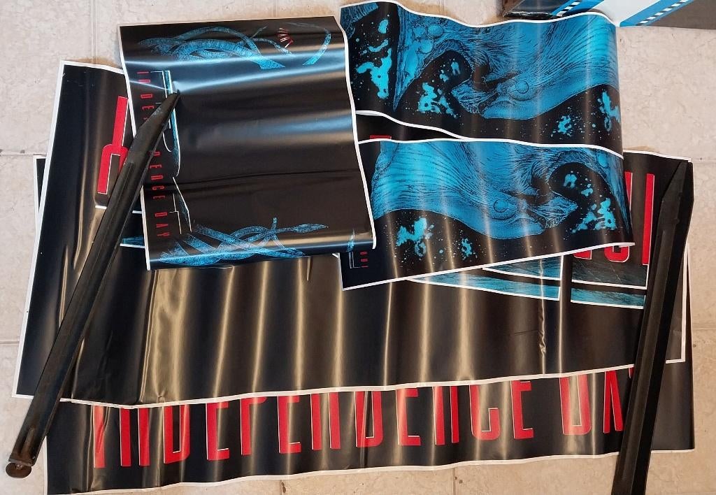 Te koop: cabinet sticker set voor Sega Independence Day, Sega, Overige typen, Ophalen of Verzenden, Zo goed als nieuw