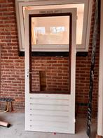 Hardhouten buitendeuren 212x88, Doe-het-zelf en Verbouw, Kozijnen en Schuifpuien, Gebruikt, Deurkozijn, 150 tot 225 cm, Hout